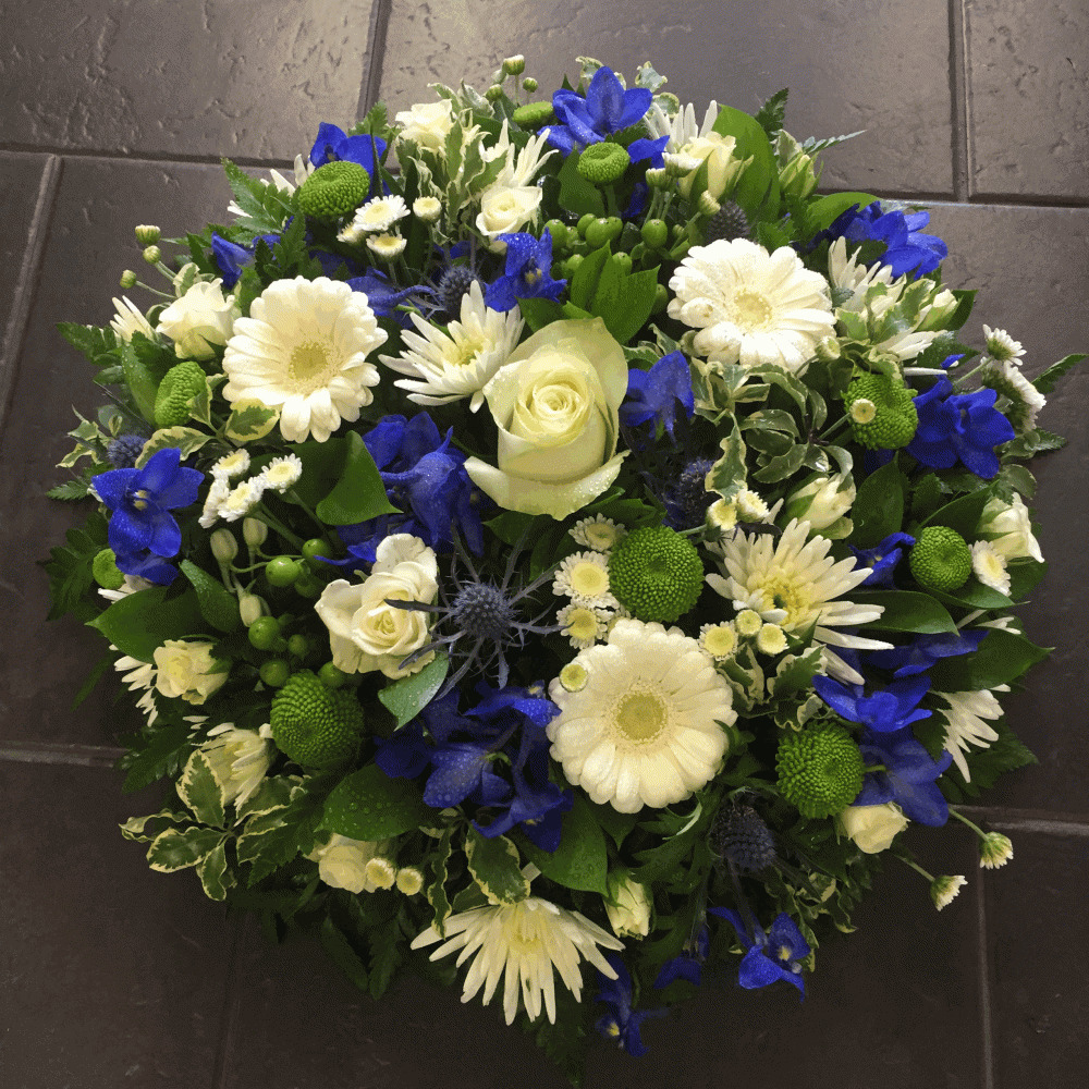 Blue & White Germini Posy Pad