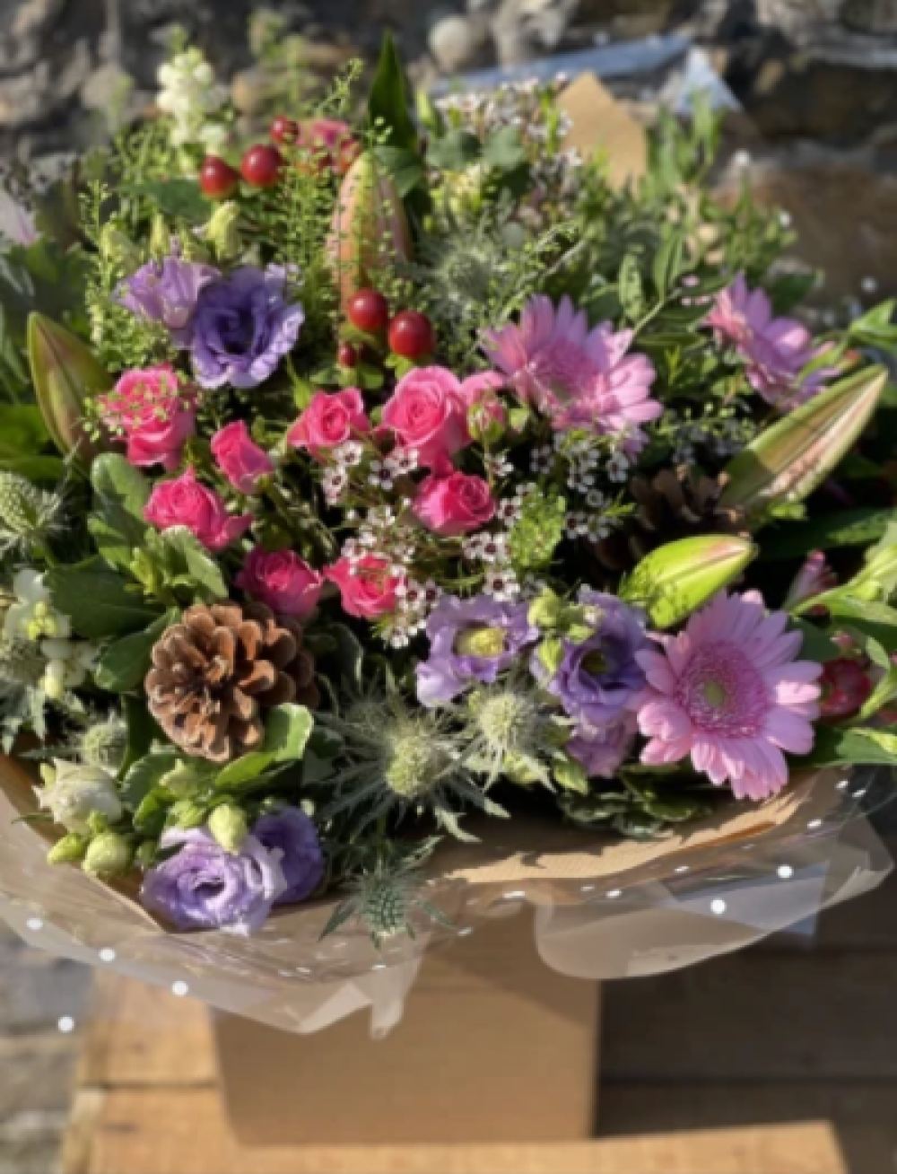 Cottage garden hand tied